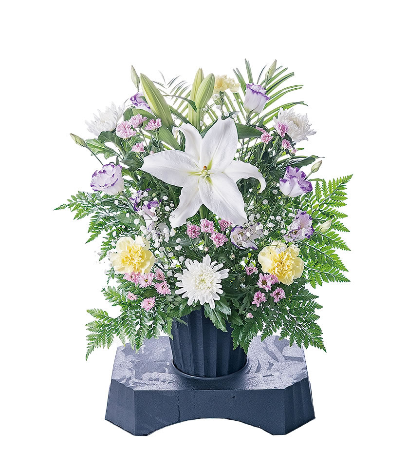 お供えアレンジ ワンサイドおまかせ 供花台M